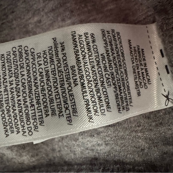 Polo Ralph Lauren Large Gray Full Zip Hoodie Jacket 14-16 - Picture 6 of 6